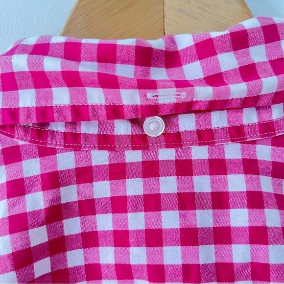 Ralph Lauren Blue Label Pink White Gingham Check Long Sleeve Button Down Shirt - Picture 4 of 7